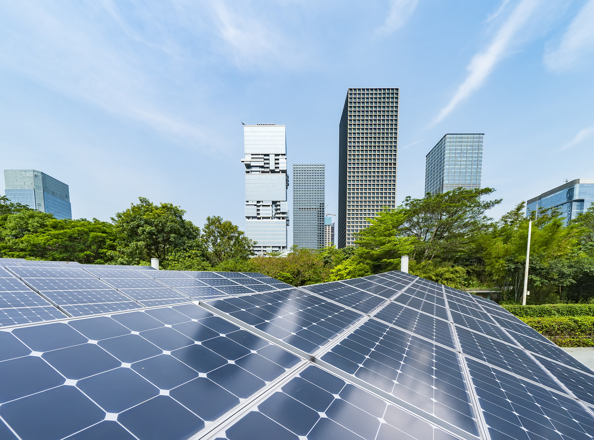 Solar energy, Commercial building, Daytime, Sunlight